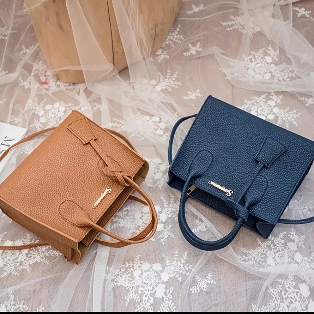 Elegant Purse, Women's Simple Faux Leather Handbag, Casual Zipper Shoulder Bags - Picture 4 of 16